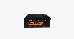 Литиевый аккумулятор для ИБП LP LiFePO4 24V (25,6V) - 200 Ah (5120Wh) (Smart BMS 100А) с BT пластик (20201) Подробнее: https://forpeopleshop.com.ua/p179209